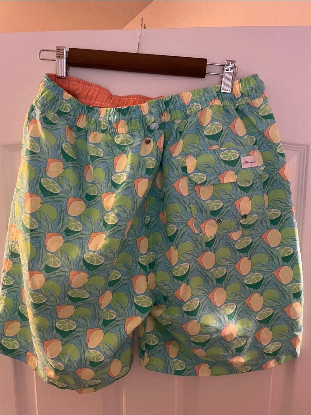 Peter Millar Tropical Citrus Print Swim Shorts -